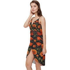 Wrap Frill Dress 