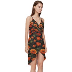 Wrap Frill Dress 