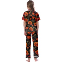 Kids  Satin Short Sleeve Pajamas Set 