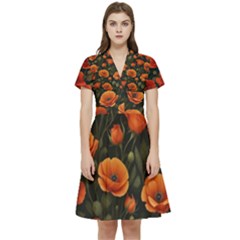 Short Sleeve Waist Detail Dress 