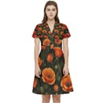 Repeating Patte C4ecc Repeating Patte 9bff2 Short Sleeve Waist Detail Dress