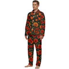 Men s Long Sleeve Velvet Pocket Pajamas Set 