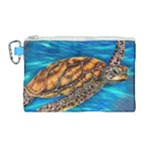 Sea Turtle Canvas Cosmetic Bag (Large)