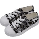 Abstract Zebra Kids  Low Top Canvas Sneakers