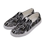 Abstract Zebra Women s Canvas Slip Ons