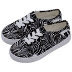 Abstract Zebra Kids  Classic Low Top Sneakers