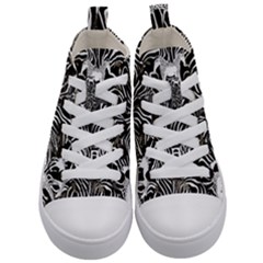 Kids  Mid-Top Canvas Sneakers 