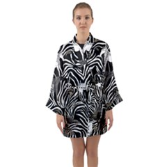Long Sleeve Satin Kimono 