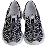 Abstract Zebra Kids Lightweight Slip Ons
