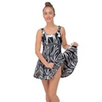 Abstract Zebra Inside Out Casual Dress