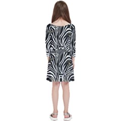 Kids  Quarter Sleeve Skater Dress 