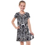 Abstract Zebra Kids  Cross Web Dress