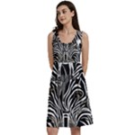 Abstract Zebra Classic Skater Dress