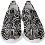 Abstract Zebra Kids  Slip On Sneakers