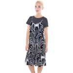 Abstract Zebra Camis Fishtail Dress
