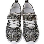 Abstract Zebra Men s Velcro Strap Shoes