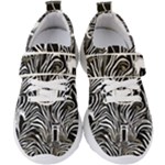 Abstract Zebra Kids  Velcro Strap Shoes