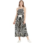 Abstract Zebra Boho Sleeveless Summer Dress