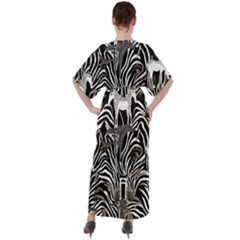 V-Neck Boho Style Maxi Dress 