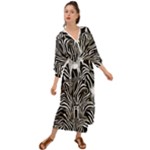 Abstract Zebra Grecian Style  Maxi Dress