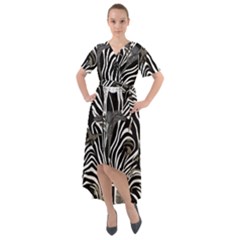 Front Wrap High Low Dress 