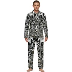 Men s Long Sleeve Velvet Pocket Pajamas Set 