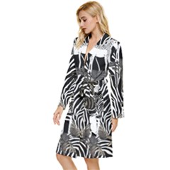 Long Sleeve Velvet Robe 