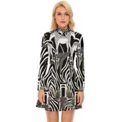 Long Sleeve Velour Longline Dress 