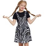 Abstract Zebra Kids  Apron Dress