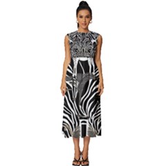 Sleeveless Round Neck Midi Dress 