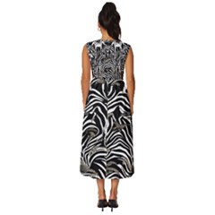 Sleeveless Round Neck Midi Dress 
