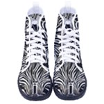 Abstract Zebra Kid s High-Top Canvas Sneakers