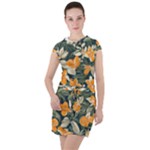 Neroli Blossom Drawstring Hooded Dress