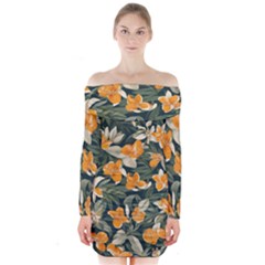 Long Sleeve Off Shoulder Dress 