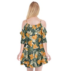 Cutout Spaghetti Strap Chiffon Dress 