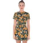 Neroli Blossom Drop Hem Mini Chiffon Dress