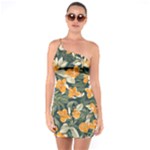 Neroli Blossom One Shoulder Ring Trim Bodycon Dress