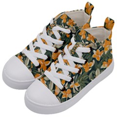 Kids  Mid-Top Canvas Sneakers 