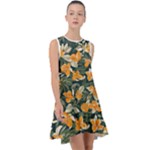 Neroli Blossom Frill Swing Dress