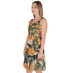 Knee Length Skater Dress With Pockets 