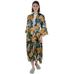 Maxi Satin Kimono 