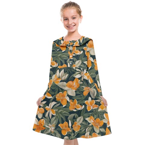 Neroli Blossom Kids  Midi Sailor Dress from ArtsNow.com