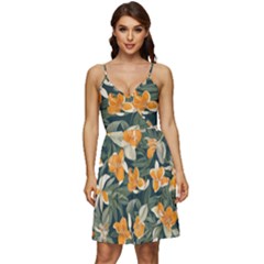 V-Neck Pocket Summer Dress  