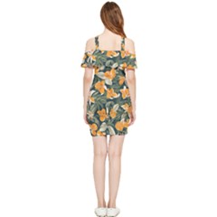 Shoulder Frill Bodycon Summer Dress 