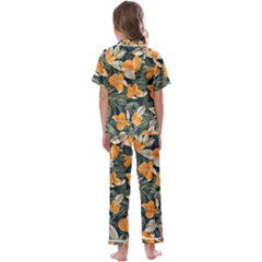 Kids  Satin Short Sleeve Pajamas Set 