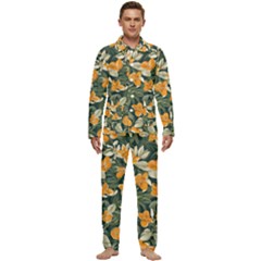Men s Long Sleeve Velvet Pocket Pajamas Set 