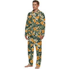 Men s Long Sleeve Velvet Pocket Pajamas Set 