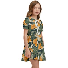 Kids  Sweet Collar Dress 