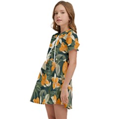 Kids  Sweet Collar Dress 