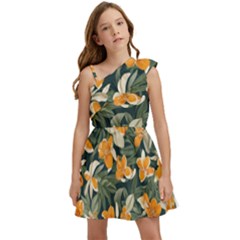 Kids  One Shoulder Party Dress 